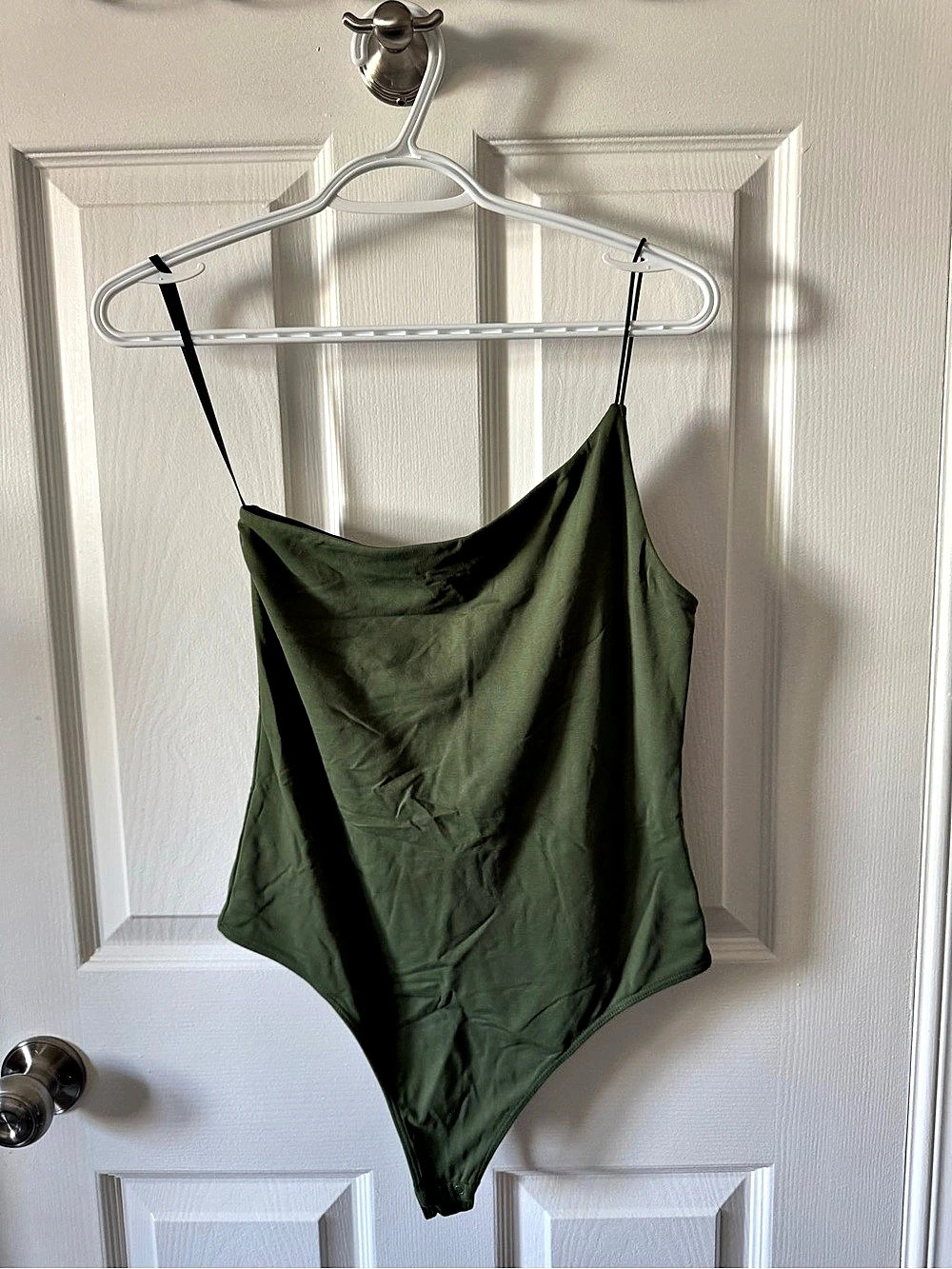Babaton Contour One-Shoulder Bodysuit One-Shoulder in Green